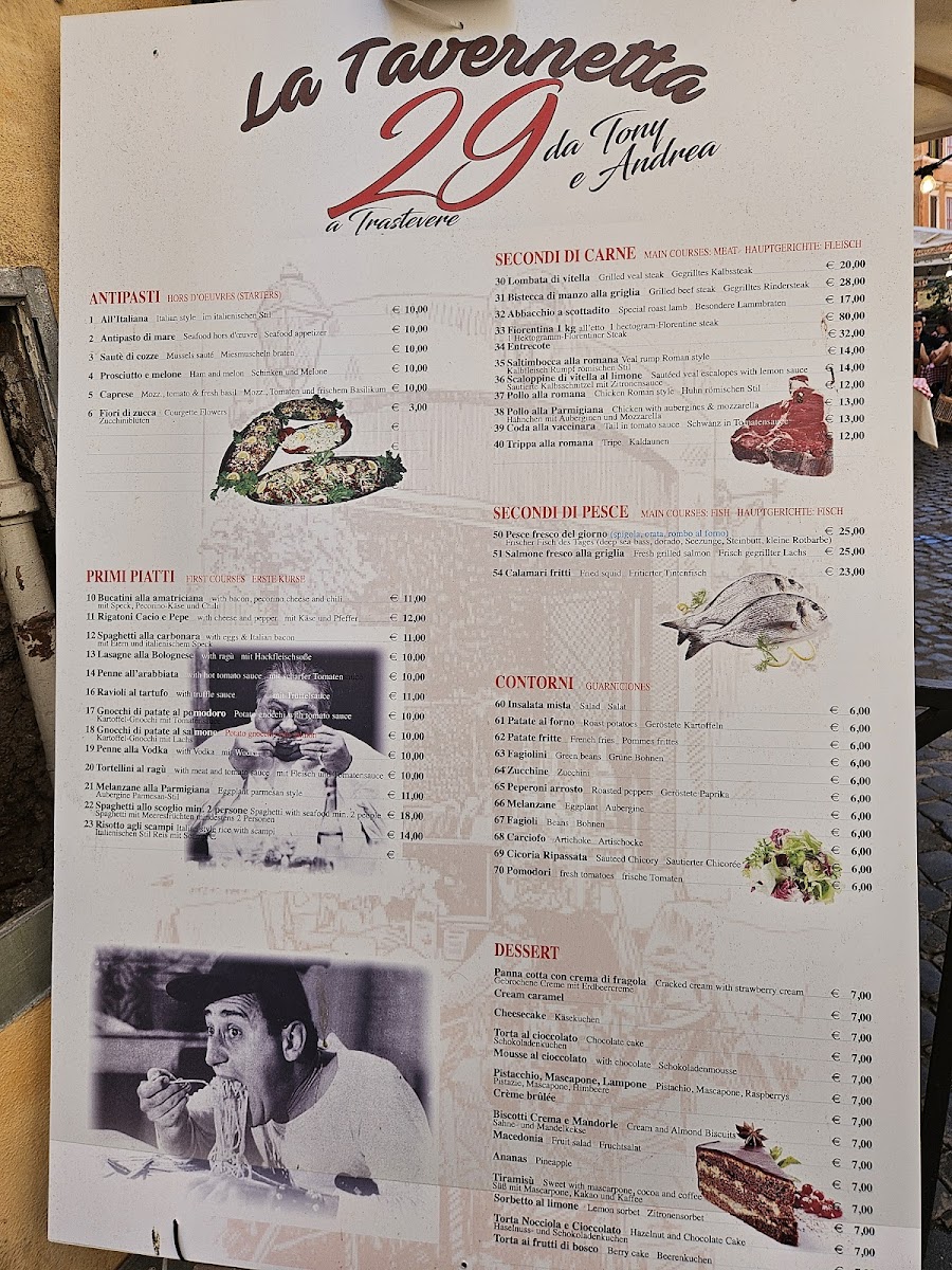 Menu La Tavernetta 29 Da Tony E Andrea-5