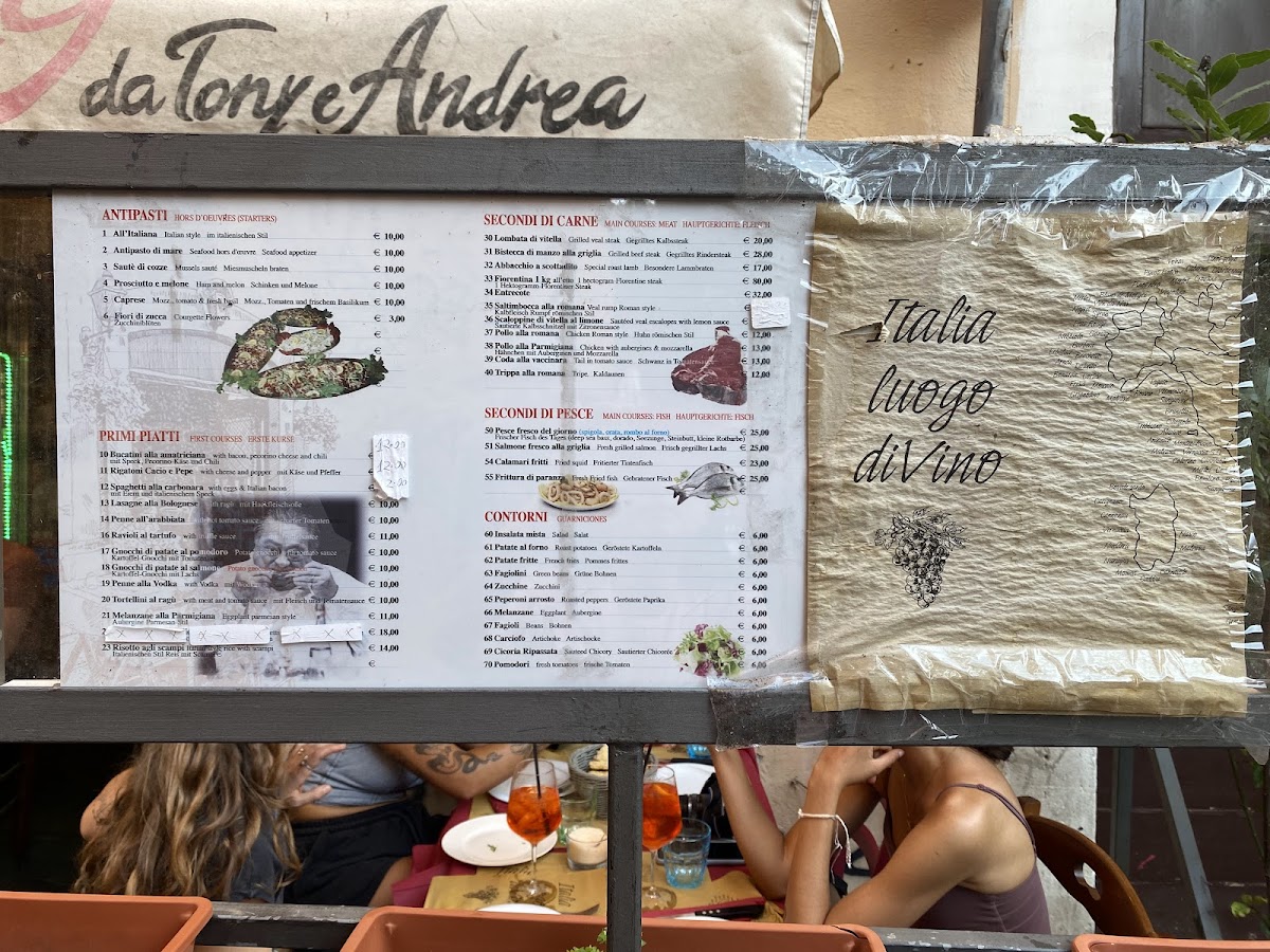 Menu La Tavernetta 29 Da Tony E Andrea-8